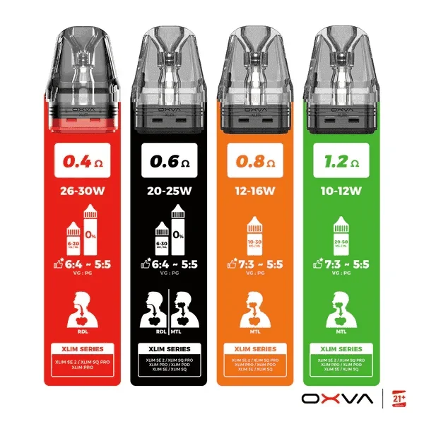 OXVA 小蠻牛空倉阻值搭配建議 0.4 0.6 0.8 1.2 歐姆
